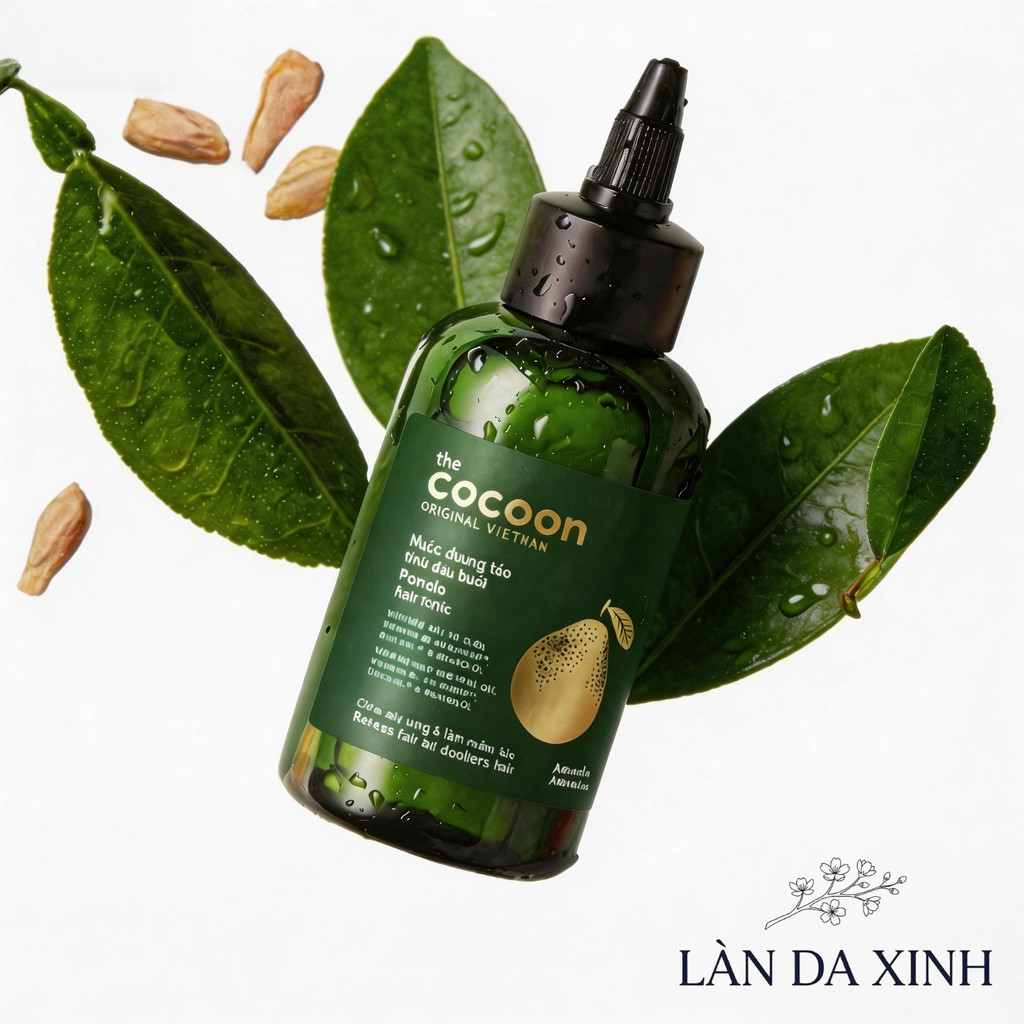 Combo nước dưỡng tóc COCOON 140ml tinh dầu bưởi kích thích mọc tóc và son dưỡng dầu dừa