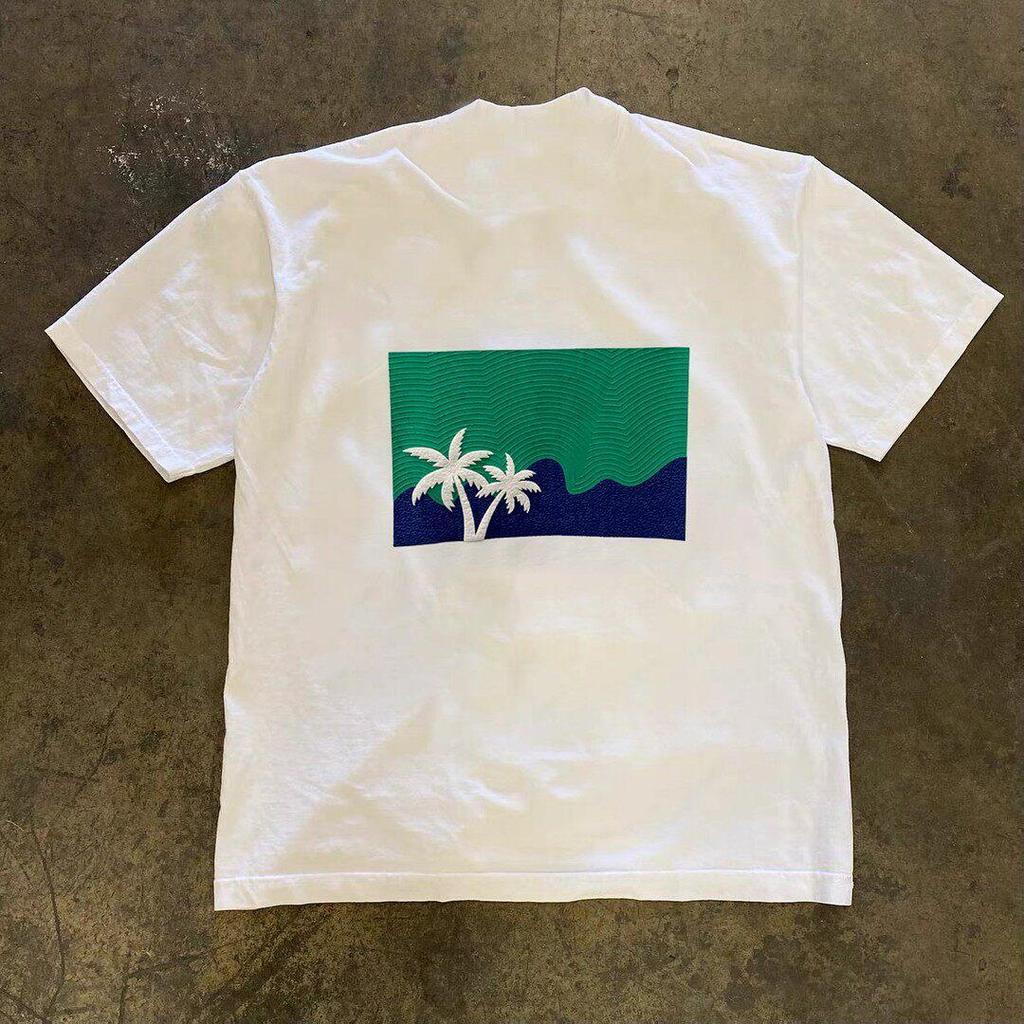 Áo Thun Họa Tiết Rừng Xanh Cây Dừa Trắng Biển Xanh Nghỉ Dưỡng Nhiệt Đới-Cotton Cao Cấp,Unisex,Thiết Kế Tươi Mát&Thư Giãn | BigBuy360 - bigbuy360.vn
