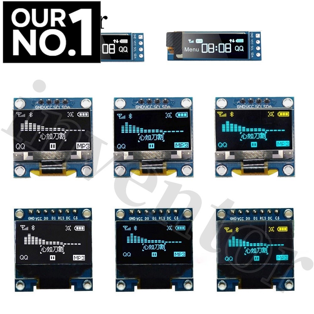 0,91inch 0,96 inch Oled IIC Serial White OLED Display Module 128X64 I2C SSD1306 12864 Bảng Màn Hình 