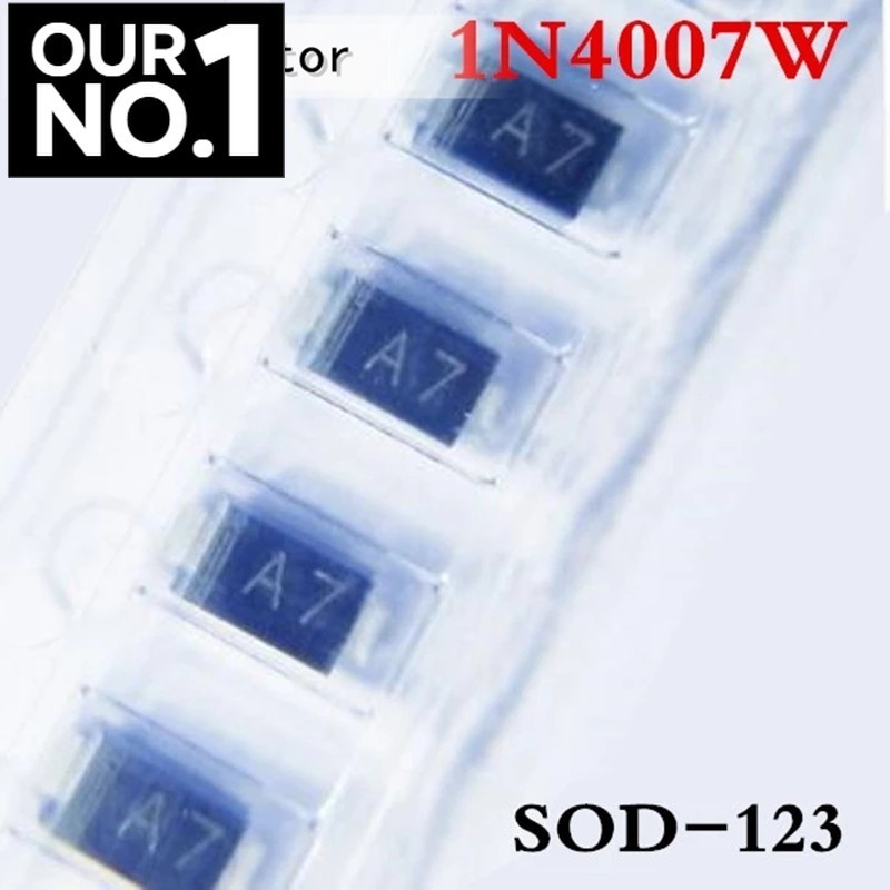 (100 chiếc) 1N4007W A7 SOD-123FL 1206 SMD Schottky diode 1N4007 (Đánh dấu A7)