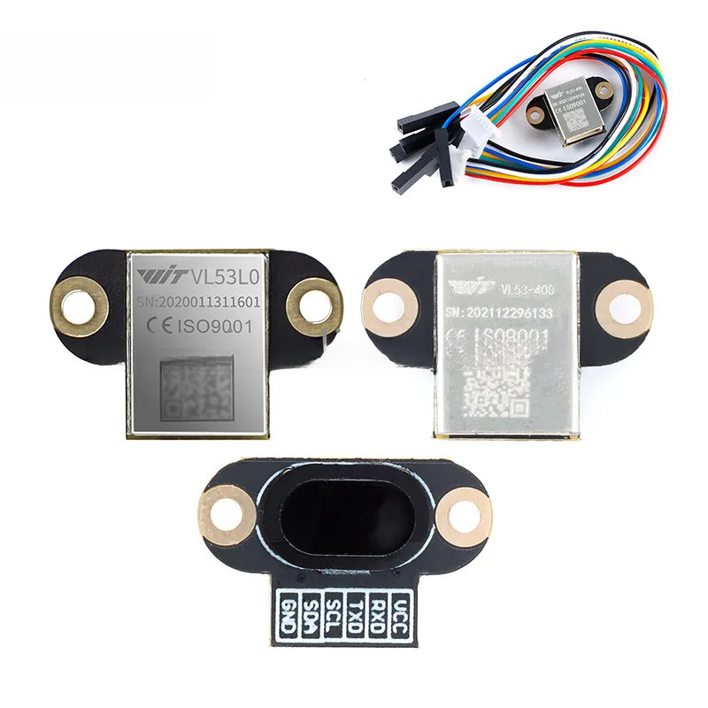 VL53L0 VL53L1 VL53-400 Mô-đun cảm biến phạm vi Laser Mô-đun khoảng cách nối tiếp TTL IIC I2C Đầu ra 