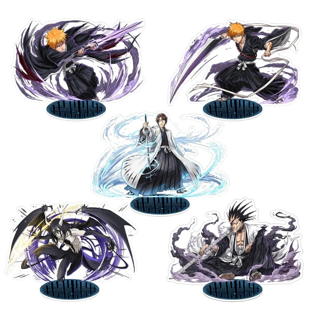 Standee Anime Bleach Mô Hình Mica Nhân Vật Kurosaki Ichigo Inoue Orihime Ishida Uryuu Móc Khóa Acryl