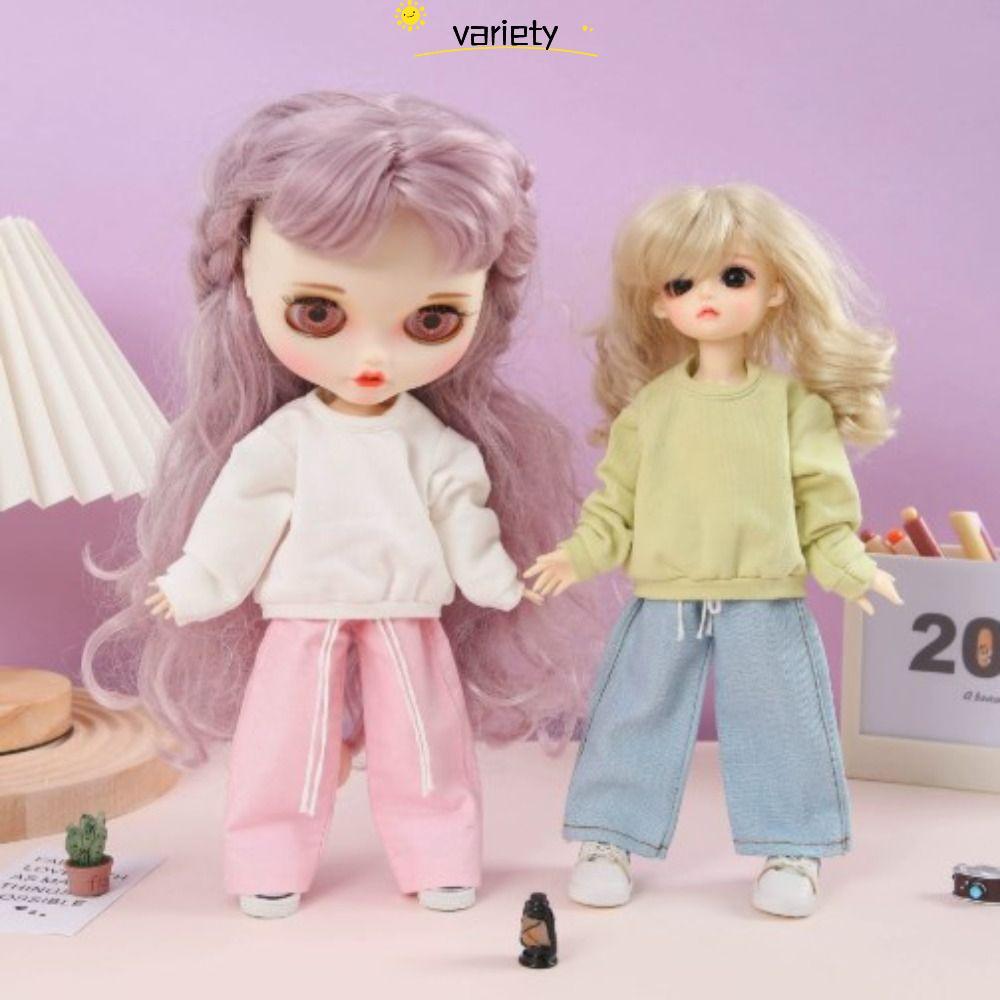Áo nỉ dáng rộng đa dạng, Đồ chơi quà tặng DIY Áo hoodie dài tay thời trang, 10 màu DIY Handmake Doll