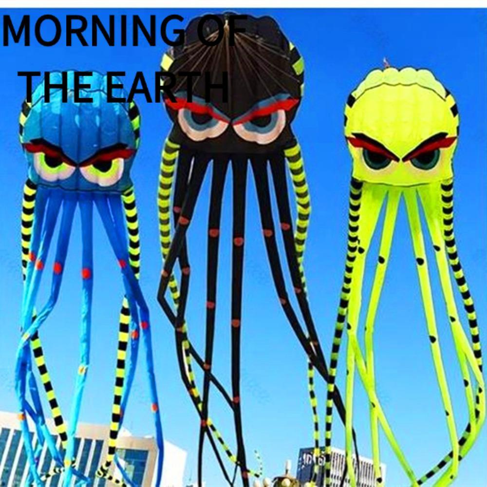 MORNING OF THE Magic Octopus Diều, Dễ dàng bay với Diều mềm bạch tuộc đuôi dài, Dây diều 300 mét 8 m