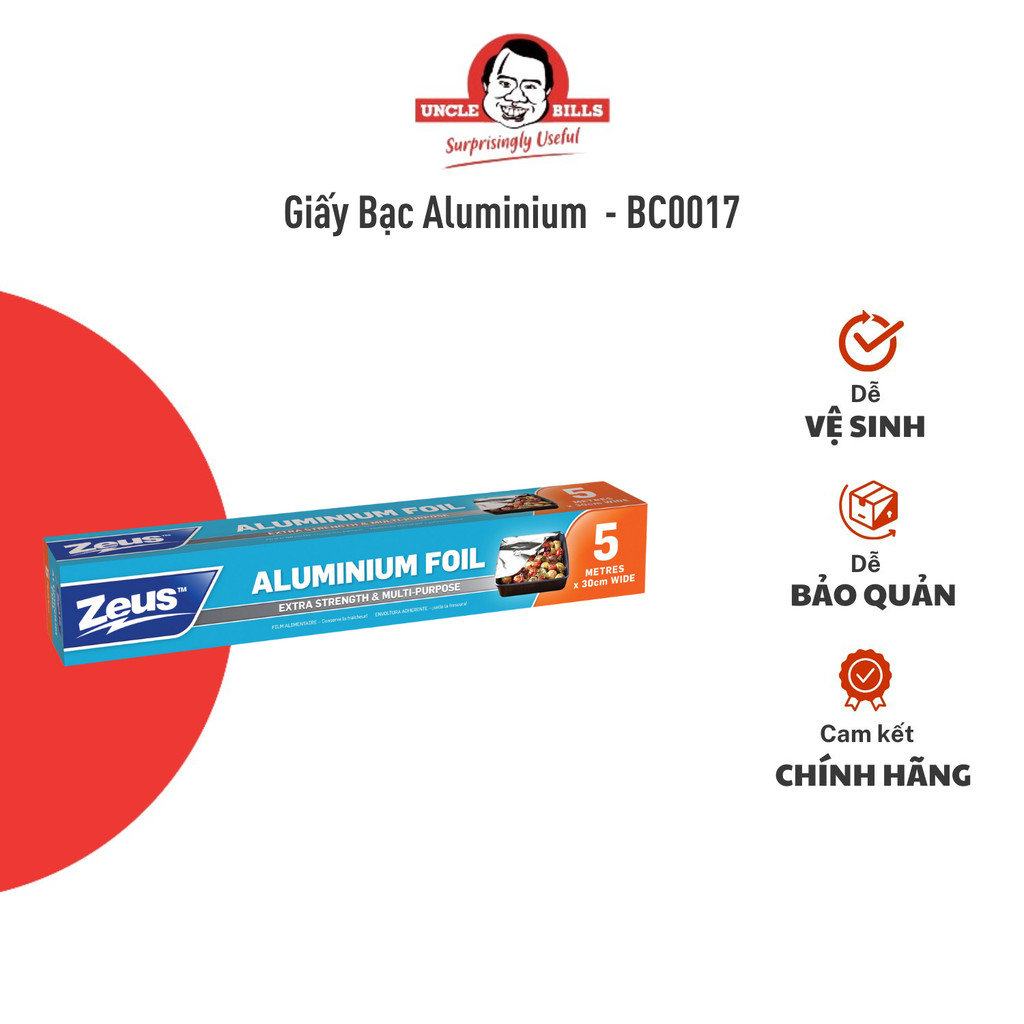 Giấy Bạc Bọc Thực Phẩm UNCLE BILLS BC0017 Cuộn 5m