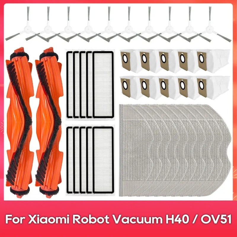 Xiaomi H40 / OV51 Robot Hút Bụi Phụ Kiện Bàn Chải Bên Chính Lọc Cây Lau Nhà Túi Bụi Phụ Kiện
