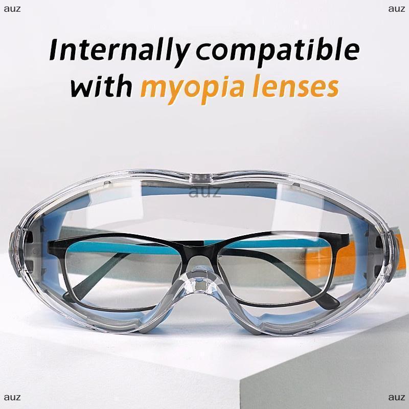 [auz] Safety Glasses Protective Goggles Anti-UV Waterproof Anti-fog  Sport Eyewear Eye Protection Gl