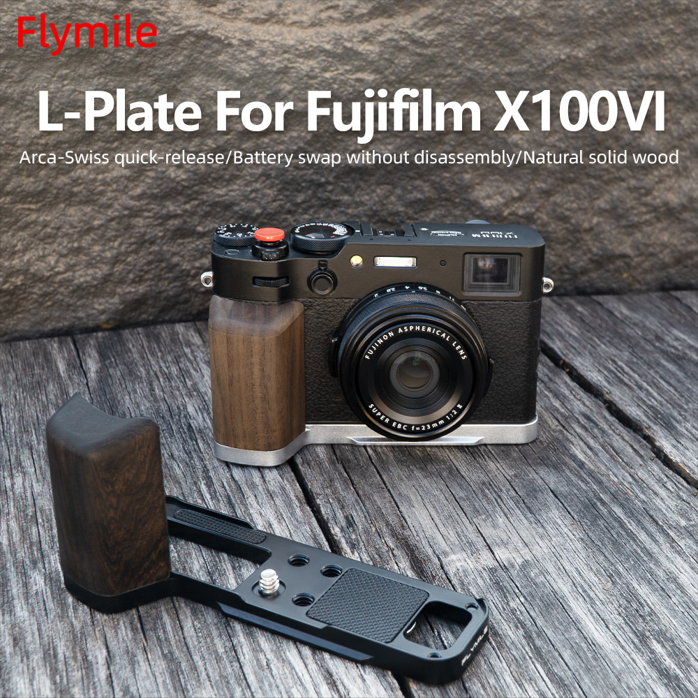 Giá đỡ máy ảnh cầm tay hình chữ L cho Fujifilm X100VI, Chụp một tay, Phụ kiện tay cầm giày lạnh