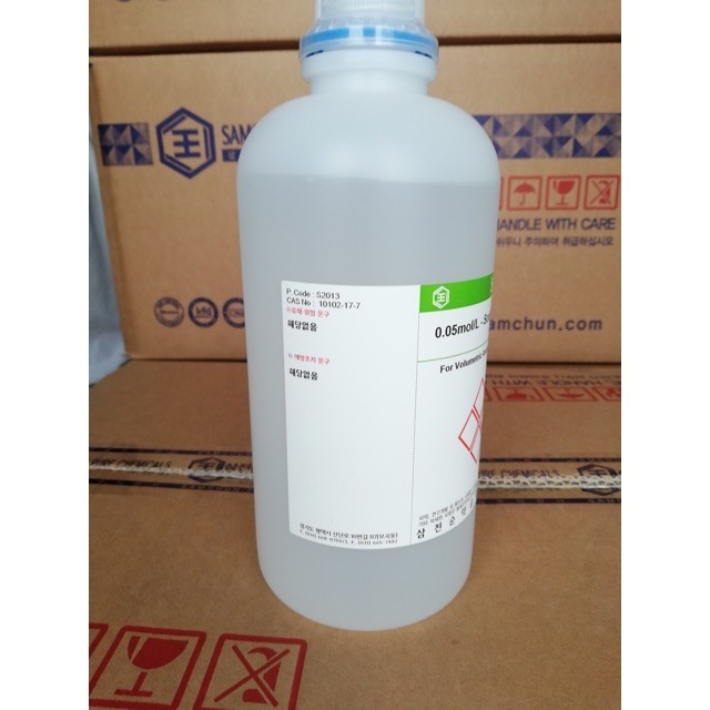 Dung dịch chuẩn Na2S2O3 0.05 mol/l Sodium thiosulfate solution N/20 S2013 Samchun Hàn Quốc 1 lít Na2