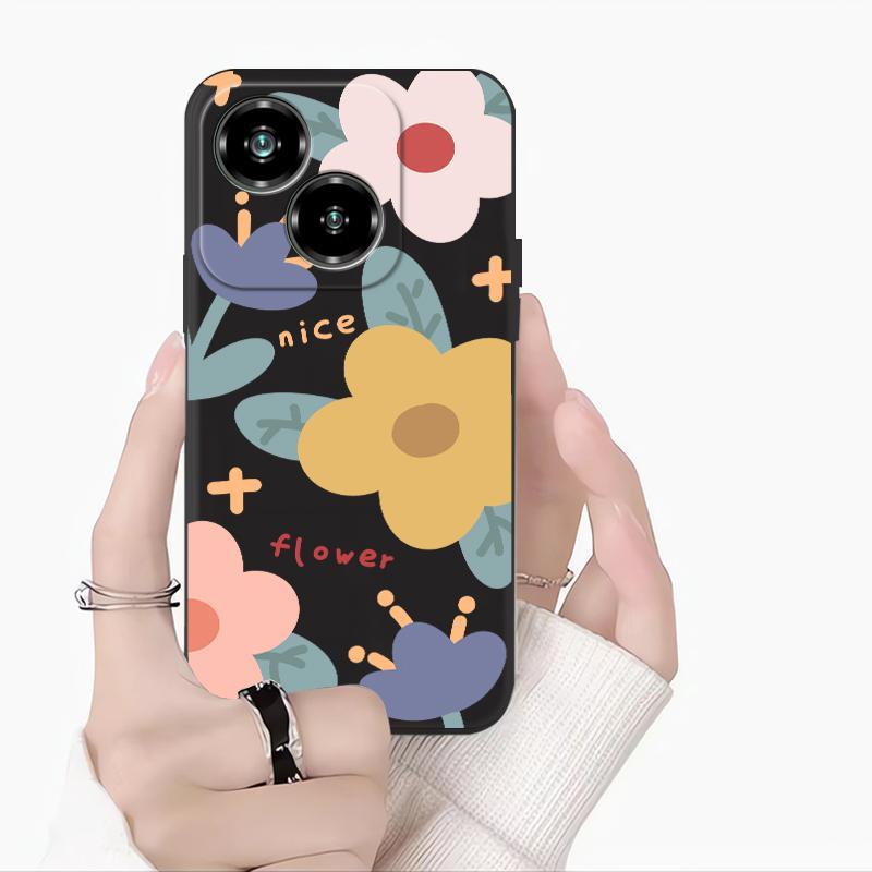 Ốp Điện Thoại Cho ZTE Nubia Focus Pro 5G Nubia Air Nubia Neo 2 5G Hoa Đáng Yêu Mờ Silicon Chống Sốc 