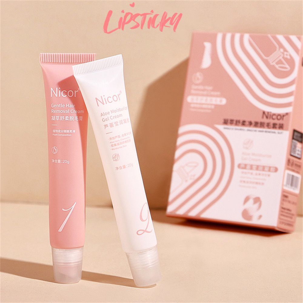 Kem tẩy lông NICOR Làm trắng da Kem tẩy lông toàn thân Kem tắm và tẩy lông mặt nhẹ nhàng và không gâ