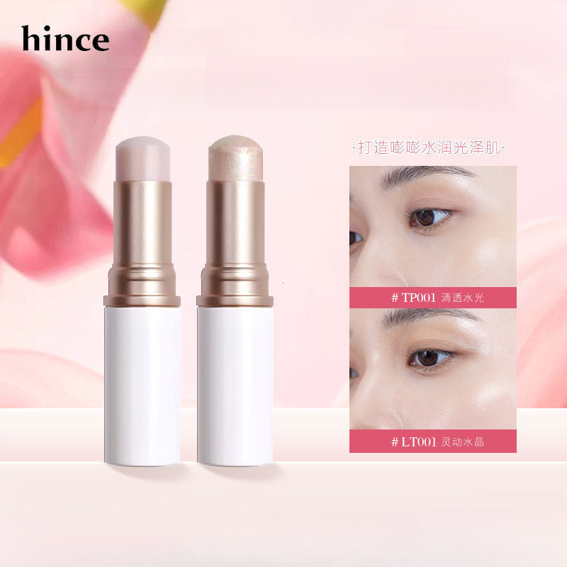 Hince Highlighter Stick Nước Bóng Ngọc Trai Bóng Ngủ Silkworm Bột Blusher Sửa Chữa Dính Tự Nhiên Làm