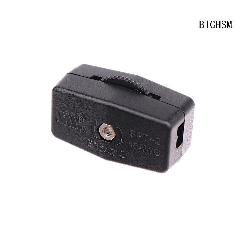 BIGHSM 3A 125V 18AWG 2C SPT2 Trực Tuyến BẬT TẮT Gear Đèn Led Dây Điện 2Gang Nút Nhấn SKK