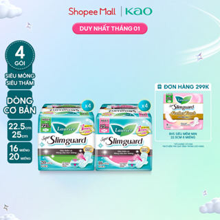   GÓI LỚN TIẾT KIỆM  Combo 4 Băng Vệ Sinh Laurier Siêu Mỏng 1mm Loại lớn  Chọn loại  