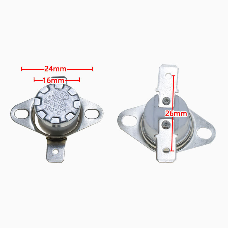Công tắc điều khiển nhiệt độ trong KSD301 250V16A Chống khô cháy Jump Protector Công tắc điều khiển 