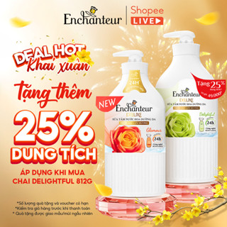   Tặng quà ngẫu nhiên  Sữa tắm nước hoa dưỡng da   Dầu gội dưỡng tóc Enchanteur thơm mịn 650g  5 mùi  - Live streaming 