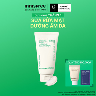  Sữa rửa mặt trà xanh sạch sâu ẩm mịn INNISFREE Green Tea Amino Cleansing Foam 150g 