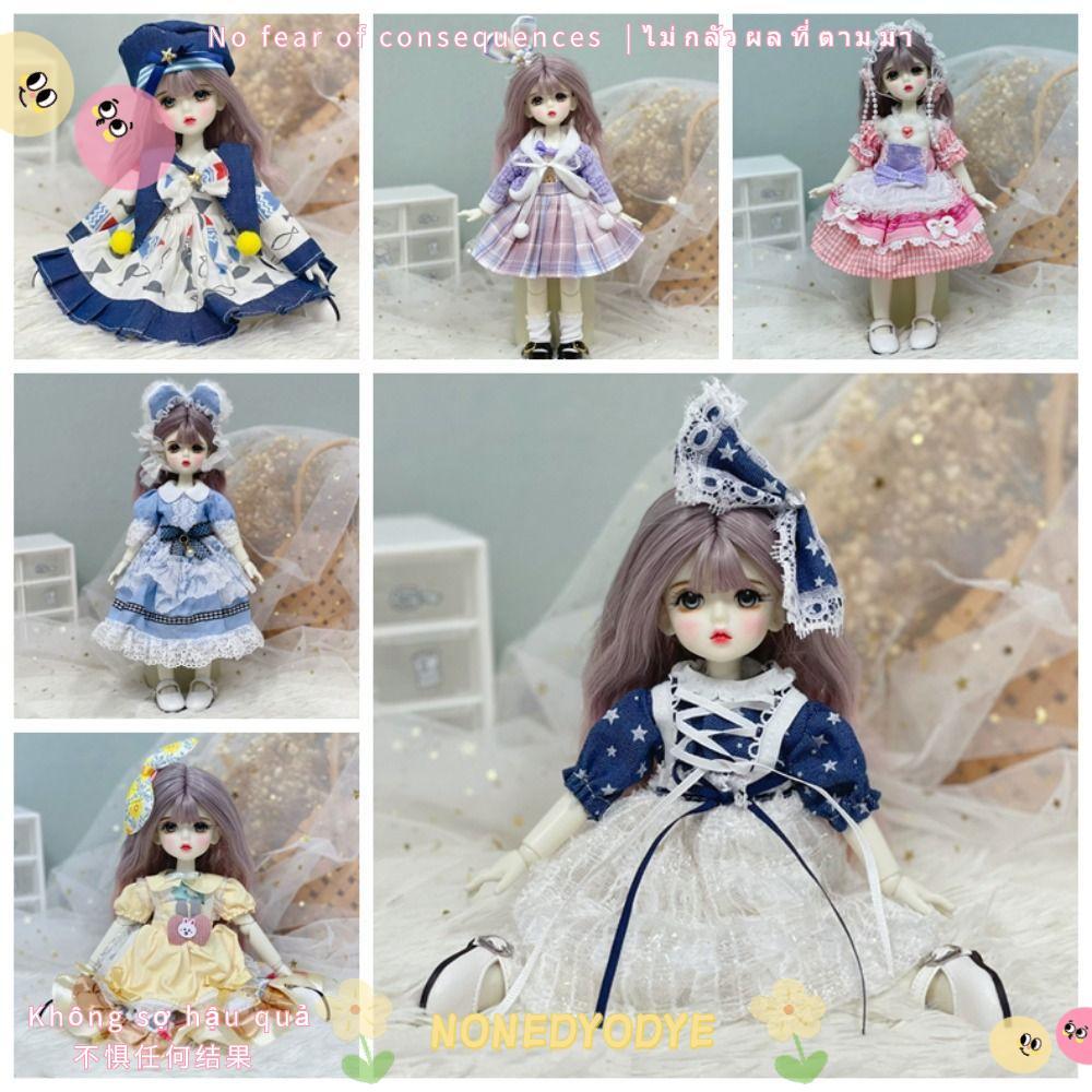 Trang phục hầu gái NONEDYODYE, Lorita có mũ 1 / 6 Quần áo búp bê BJD, Đầm Lorita dễ thương thời tran