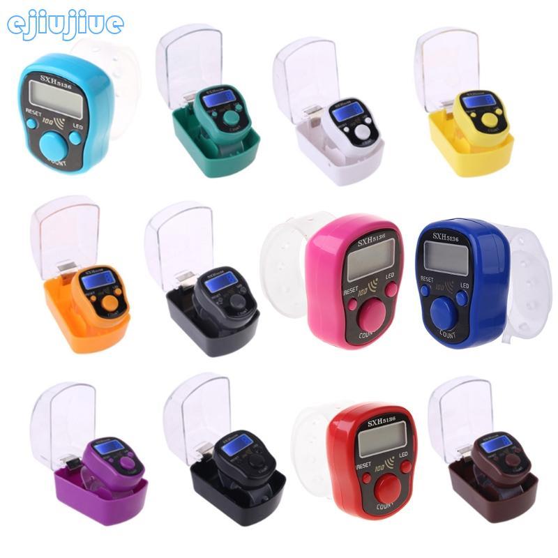 Cc LED Finger Tally Counter Điện tử kỹ thuật số Tasbeeh Counter Lap Track Cầm tay