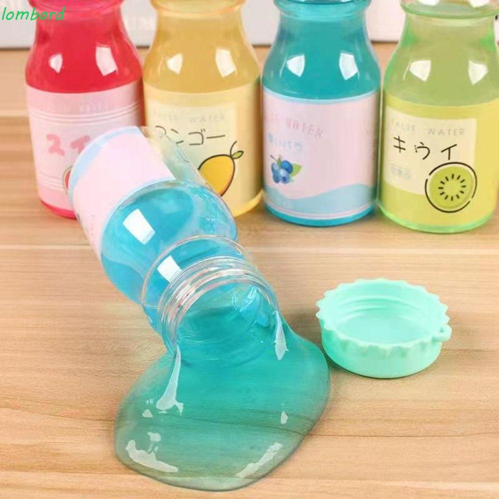 LOMBARD Thơm Pha Lê Slime, Mềm Co Giãn Pha Lê Slime Trong Suốt Slime Kit, Cha Mẹ-Con Trong Suốt Slim
