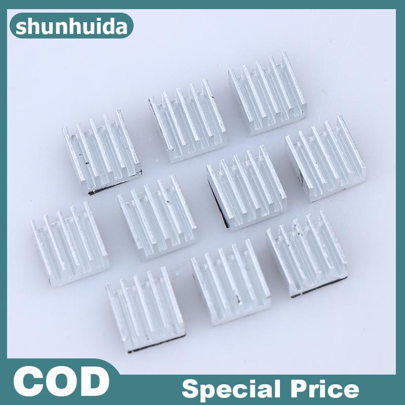Shunhuida 10 Chiếc A4988 Trình Điều Khiển Bước Tản Nhiệt Nhôm Tản Nhiệt Tản Nhiệt Làm Mát Bộ Phận Má