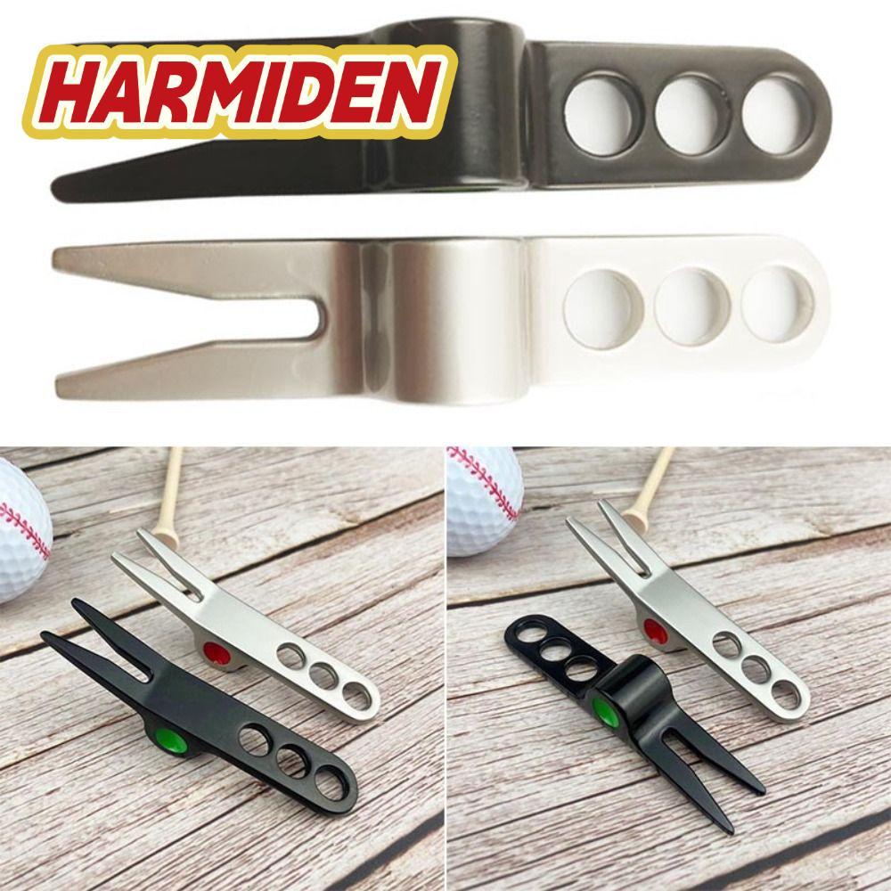 HARMIDEN Golf Divot Groove Clean Mark Golf Ball Training Aids Golf Fork Prongs