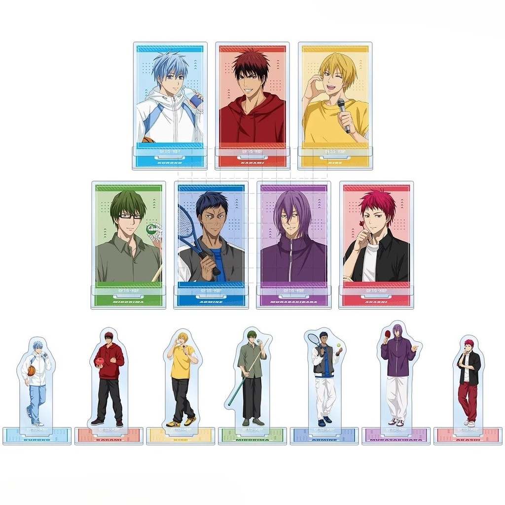 Standee Anime Kuroko no Basket Mô Hình Akashi Seijuro Tetsuya Kagami Taiga Murasakibara Midorima Shi