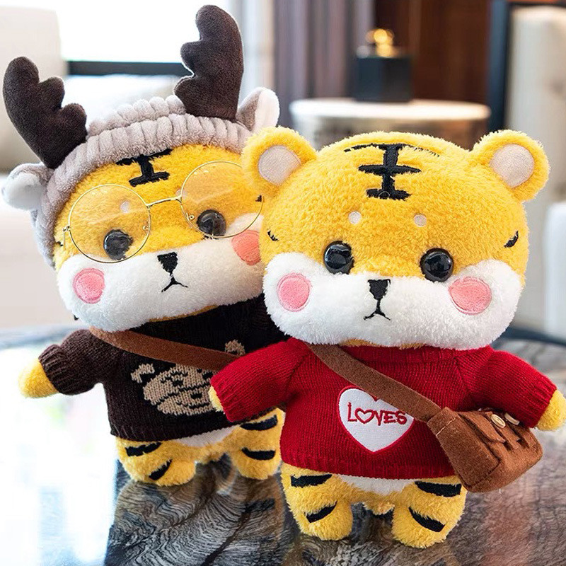 gấu bông chó gấu bông Influencer Hổ Sang Trọng Đồ Chơi Năm Hổ Linh Vật Hổ Nhỏ Búp Bê Ngủ Gối Ragdoll