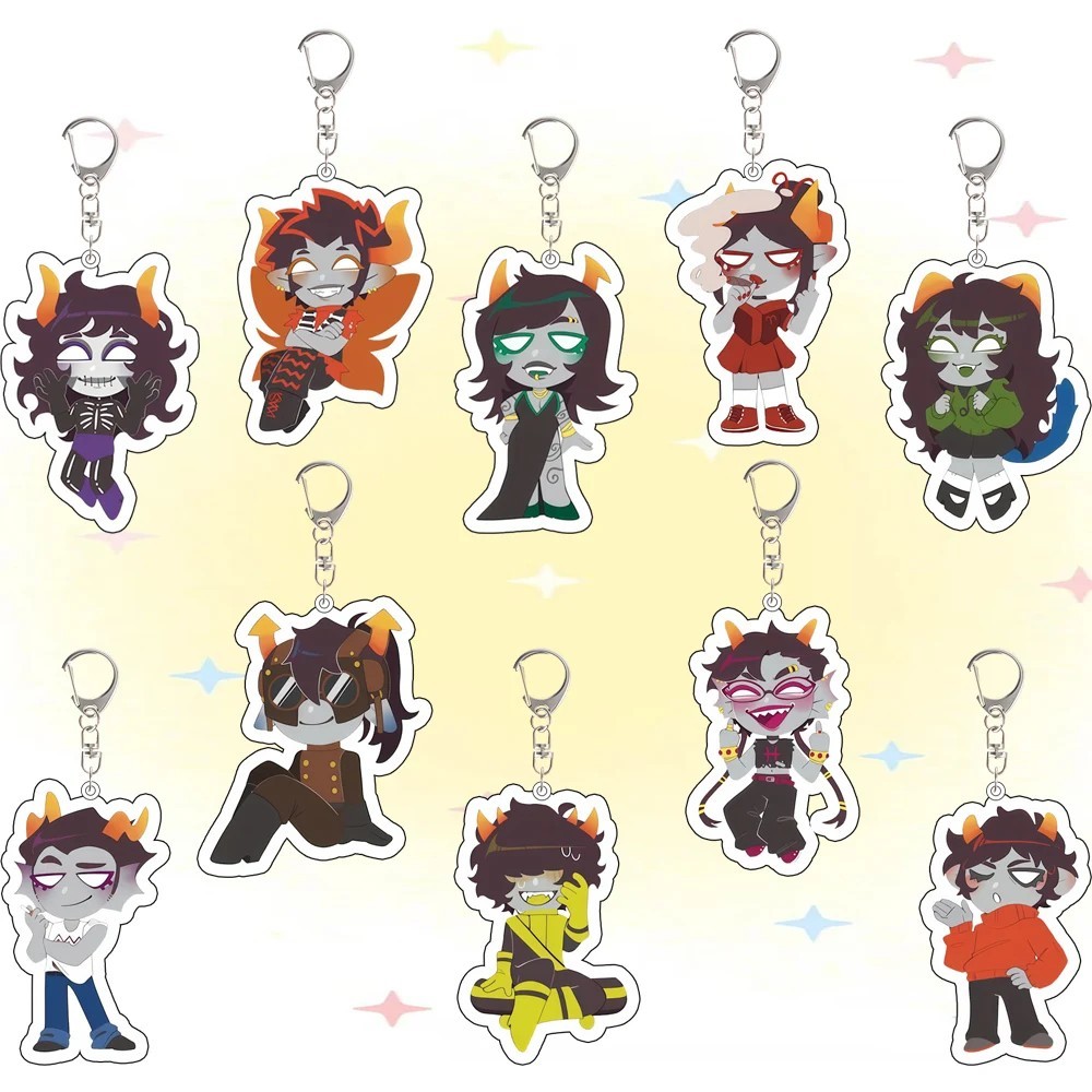 Móc khóa Homestuck Acrylic Mica Hình Gamzee Makara Kanaya Maryam Karkat Vantas Nepeta Leijon Eridan 