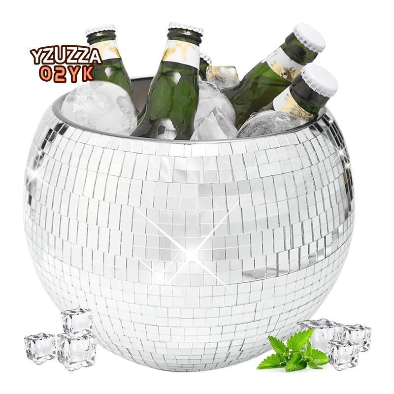 10 Inch Disco Ball Ice Bucket Disco Ball Ice Bucket Bồn Nước Giải Khát Disco Ball Bowl Bình Cốc Cho 