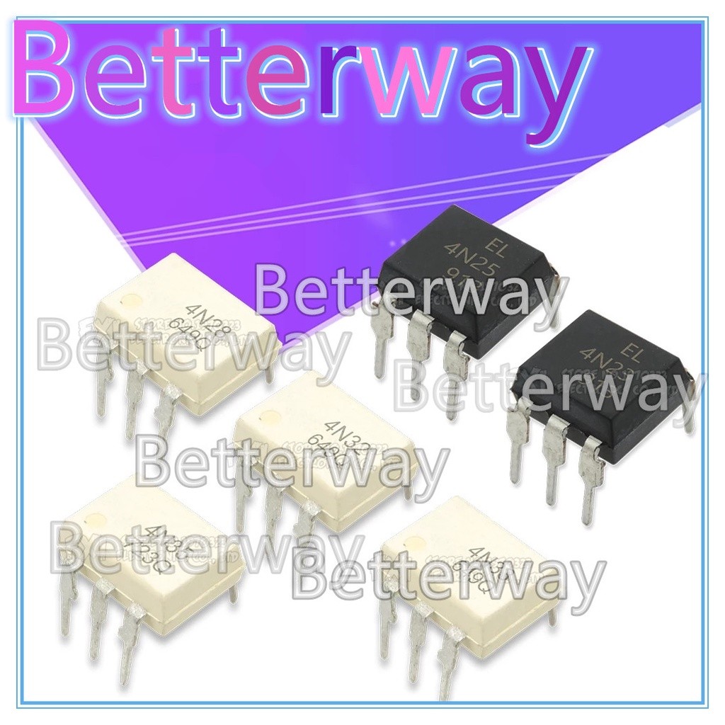 10 chiếc 4N38 4N37 4N36 4N35 4N33 4N32 4N27 4N28 4N25 4N26 DIP-6 IC Optocoupler EL4N25 ELN4N35 Bette