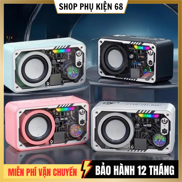 Loa Bluetooth không dây V1 Loa tích hợp RGB Âm nhạc sạc Subwoofer Mini ngoài trời Portable LED Flash