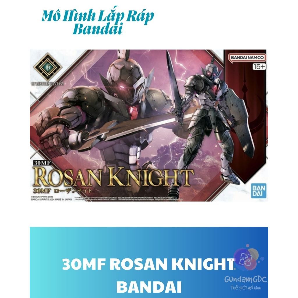 HT ShopX-Đồ chơi mô hình lắp ráp Bandai 30MF ROSAN KNIGHT 30 Minutes Fantasy