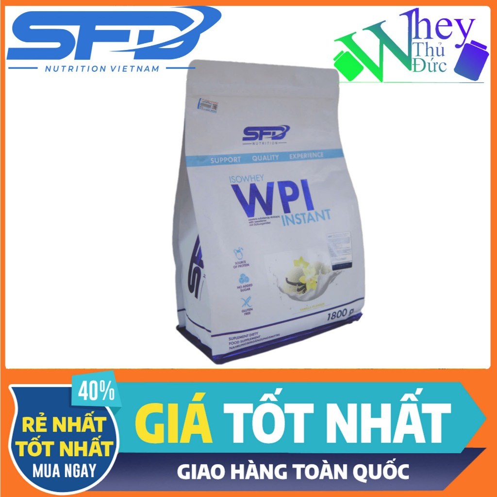 WPI SFD ISO Whey 1.8kg – Whey Cao Cấp, Ít Lactose, Hương Banana Cookie