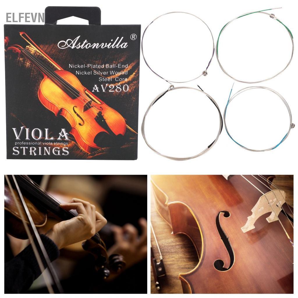 elfevn 4 Bộ dây đàn violon chuyên nghiệp đa năng EADG cho đàn violon 14 đến 16 inch
