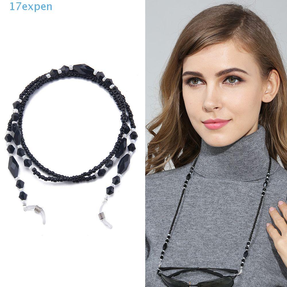 EXPEN Dây Xích Nữ Hạt Đen Kính Mắt