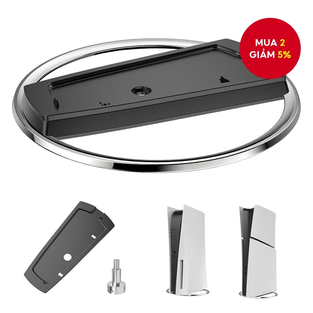 Chân đế Console Host cho PS5 Slim/PS5 PRO, phụ kiện thay thế lưu trữ đứng cho PS5 Disc/Digital Game 