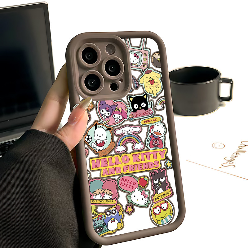Ốp Lưng cho OPPO A9 2020/A5S/A3S/A3X/A5 pro/A15/A16/A16K/A17 Hello Kitty And Friends TPU Soft Shell 