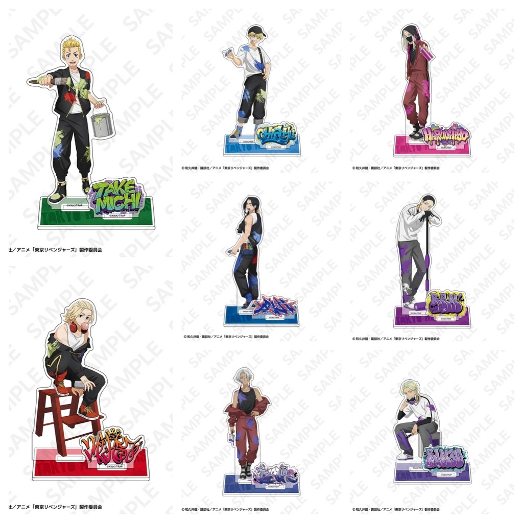 Tokyo Revengers Nội Thất Bài Viết Graffiti Đĩa Trang Trí Bàn Haruchiyo Sanzu Standee Bộ Sưu Tập Tran