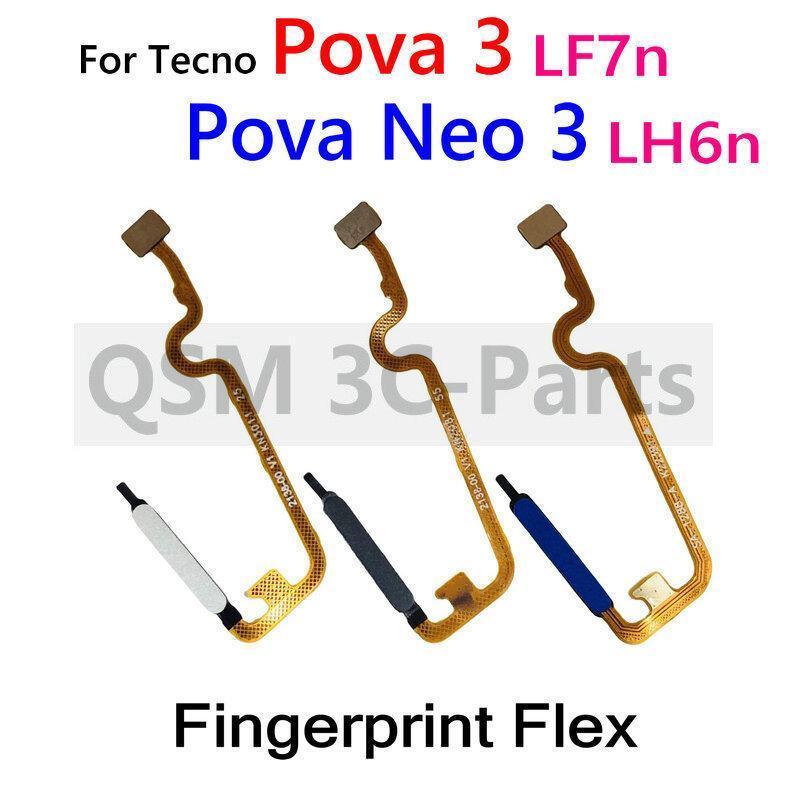 Dành Cho Tecno Pova 3 Pova Neo 3 LF7n LH6n Nút Home Cảm Biến Vân Tay Điện Trở Lại Cáp Mềm