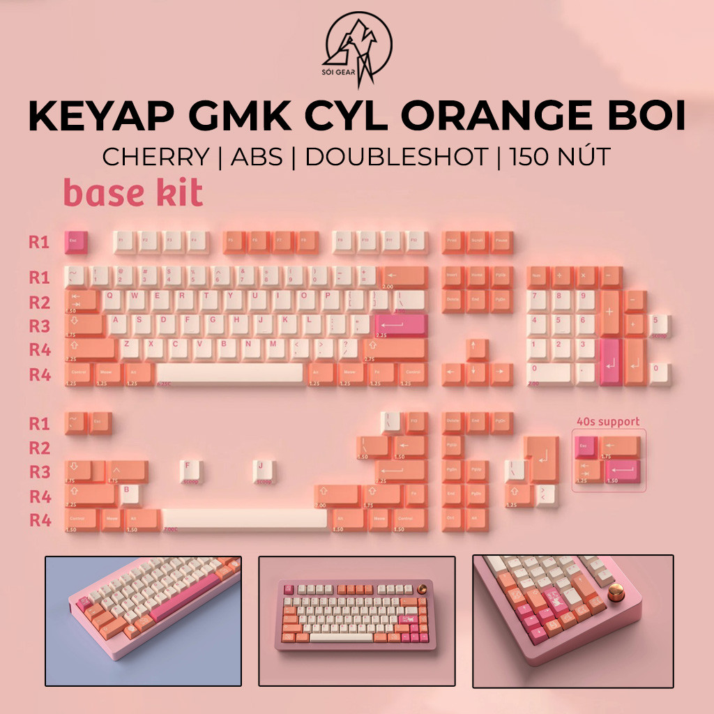 [HỎA TỐC HN - HCM] Keycap Cherry GMK CYL Orange Boi ABS Doubleshot