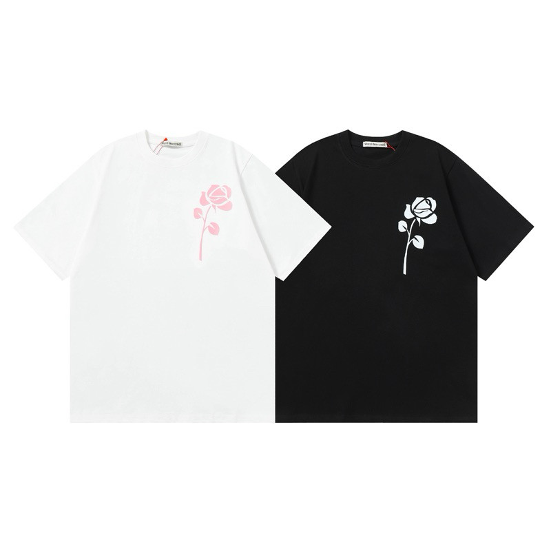 [250gsm] Áo Thun MARDI Nữ Hình In Hoạ Tiết Hoa Hồng Siêu Nét, Áo Phông Cổ Tròn Form Rộng Chất Liệu C