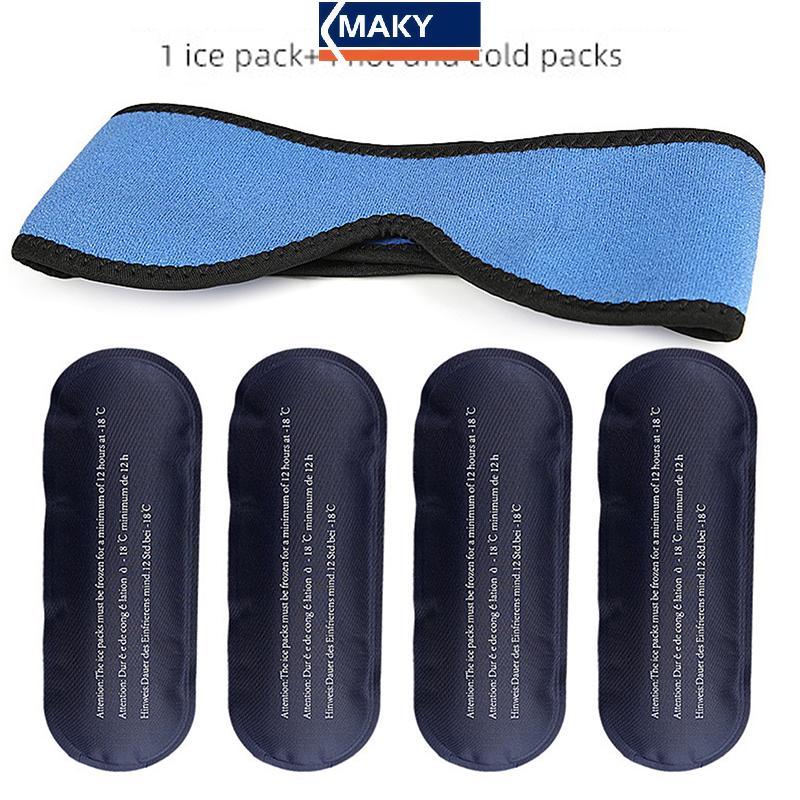 MAKY Migraine Ice Head Wrap Ice Pack dành cho đau đầu Căng thẳng Gel giảm đau Gói lạnh Trị liệu lạnh