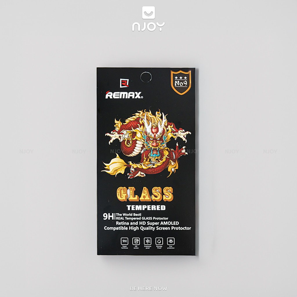 Kính Cường Lực REMAX Trong Suốt Không Viền Dành Cho iPhone 11 12 13 14 15 16 17 Pro Max Njoyshop