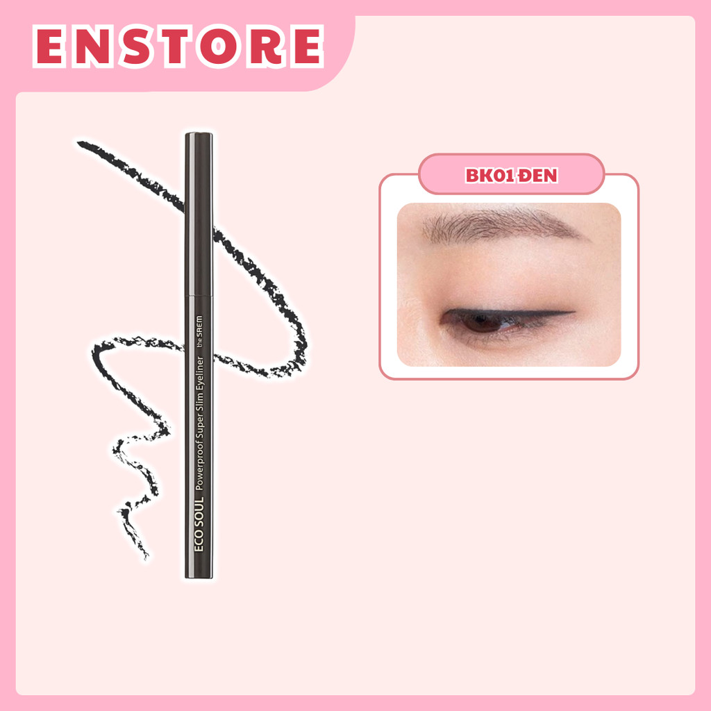 [THE SAEM] Chì gel kẻ mắt The Saem Eco Soul Powerproof Super Slim Eyeliner