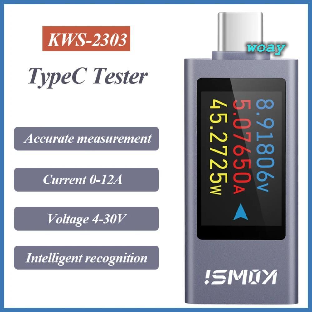 Màn hình dòng điện và điện áp WOAY, Máy kiểm tra đồng hồ đo điện KWS-2303C DC 4-30V 0-12A, Màn hình 