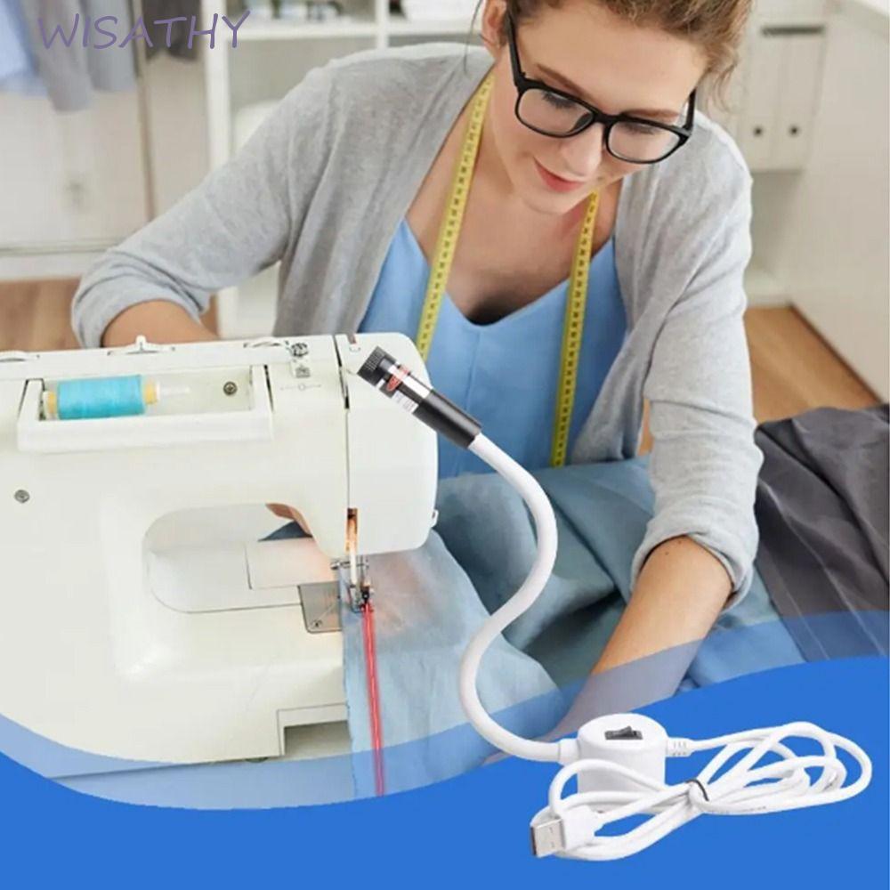 Hướng dẫn Laser may WISHY, Đèn máy may chéo đầu chữ thập Laser màu đỏ, Cắt chính xác 5MW / 100MW Đế 