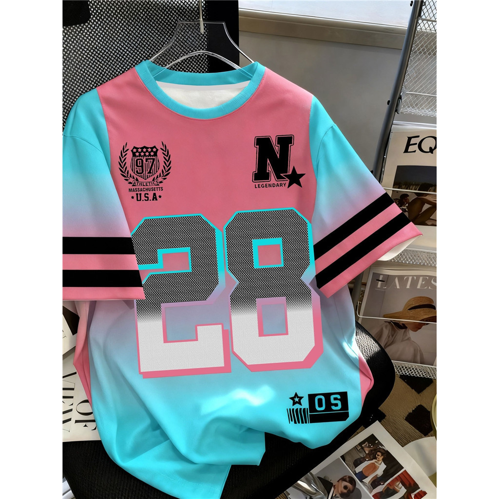 Áo thun nam và tuổi teen Number Block - Short sleeve shirt with pattern