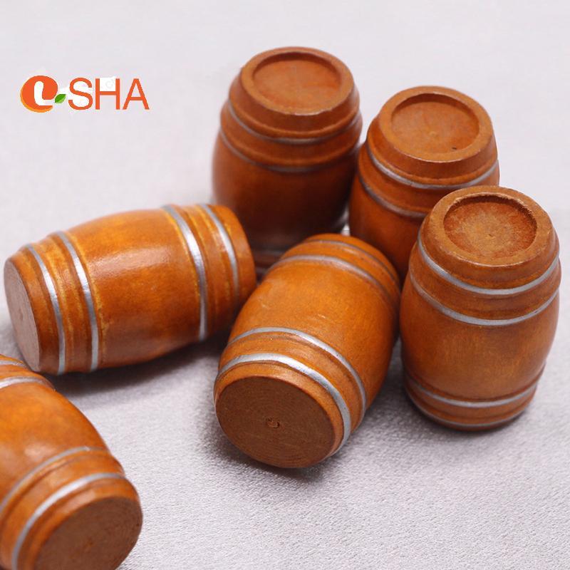 [LSHA] Mini Gỗ Rượu Vang Đỏ Thu Nhỏ Bia Vỏ Bia Bia Bia Keg Cho Búp Bê Trang Trí Nhà MỚI