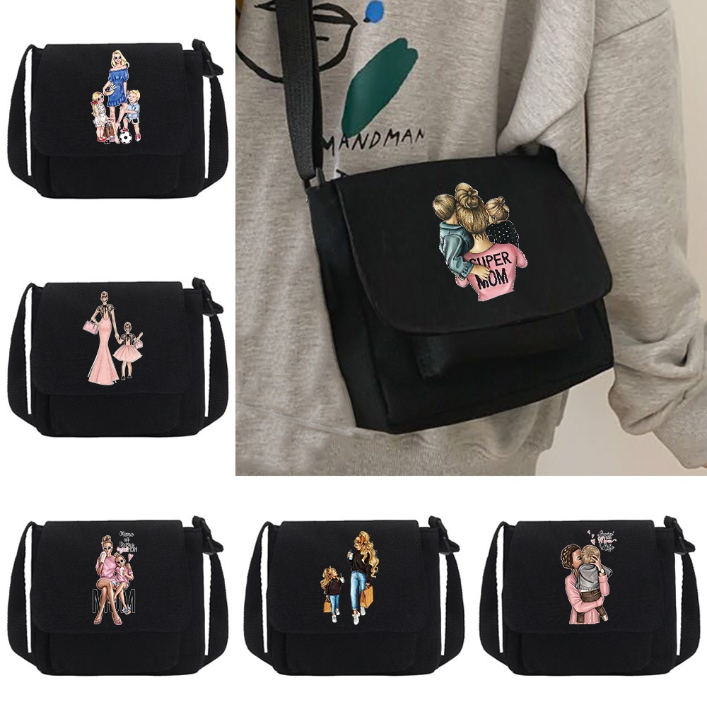 Large capacity single-shoulder crossbody bag Student commuting crossbody bag Lightweight messenger b